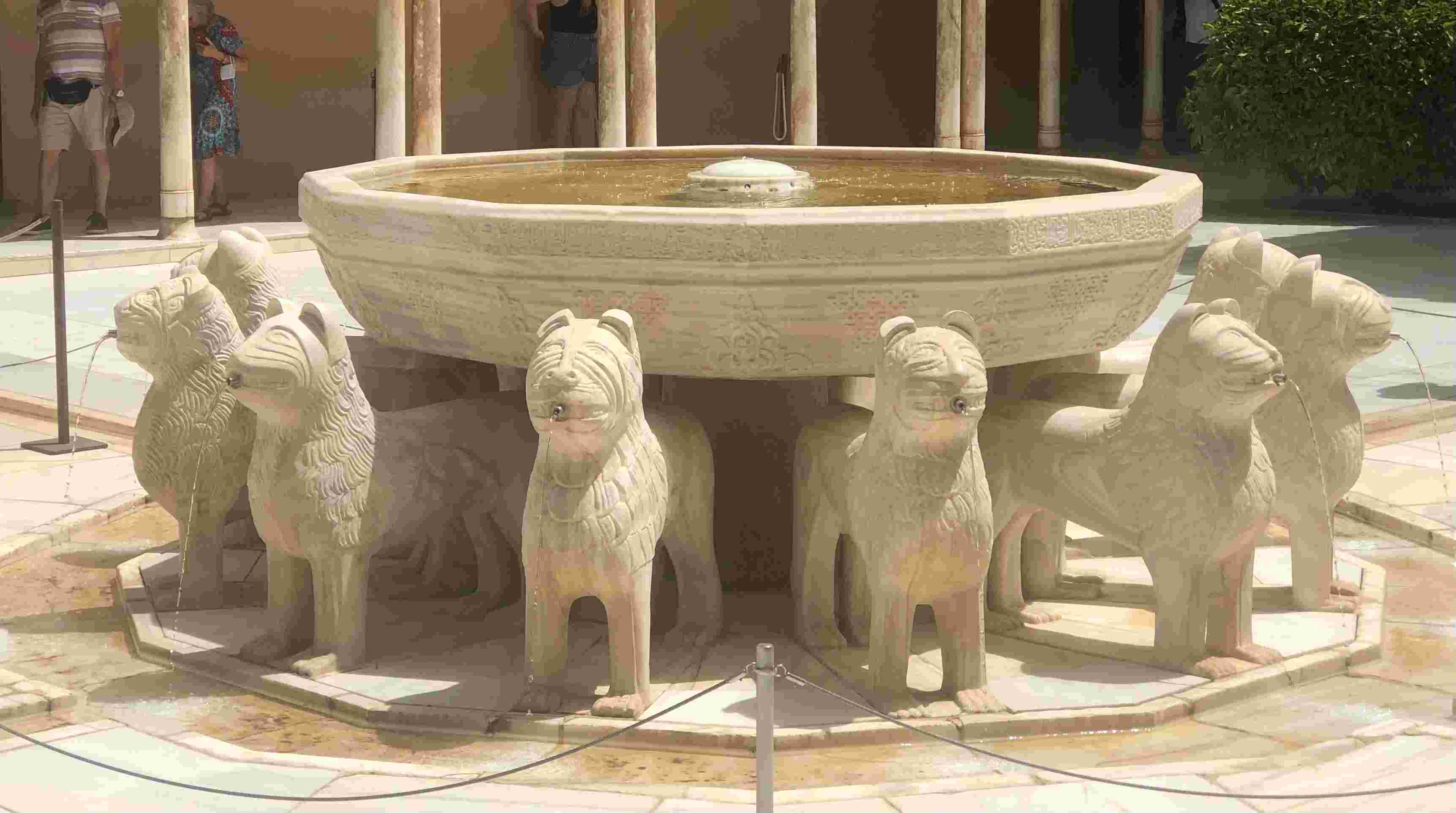 The Alhambra Statues around Fountain