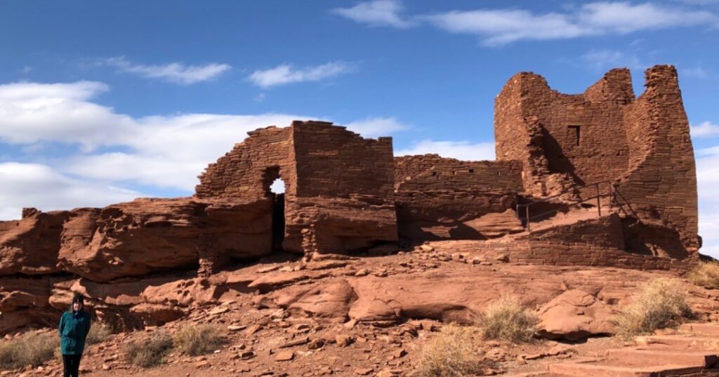When is the best time to visit Arizona? Remains of village in SW