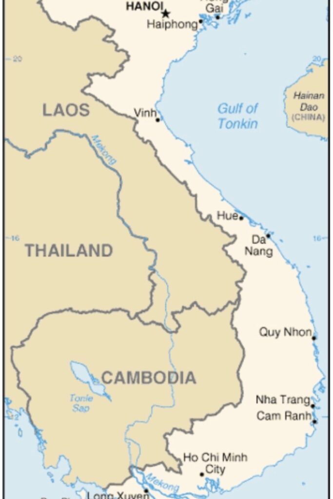 Best time to visit vietnam - Map