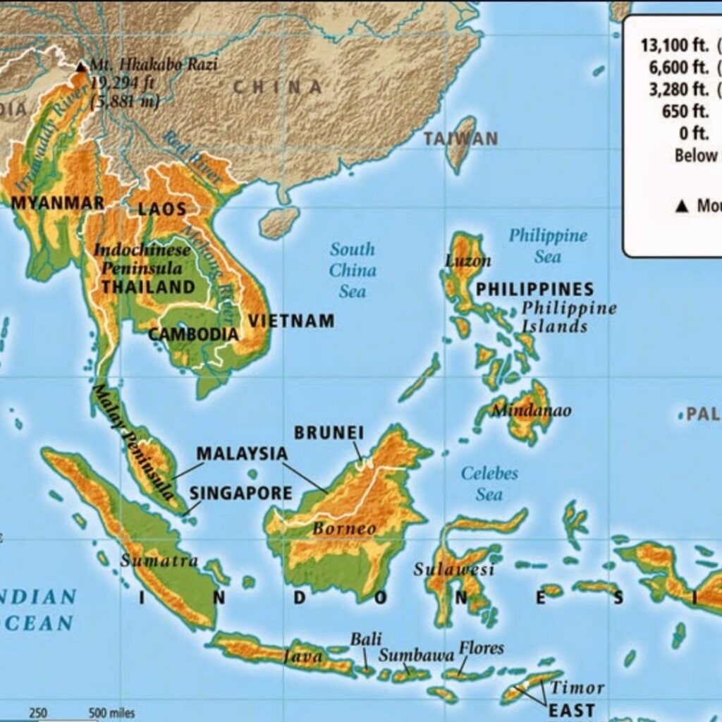 map of southeast asia