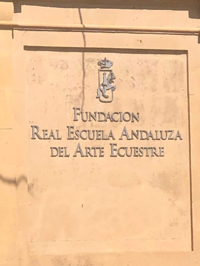 14 Day Spain Itinerary Entrance Sign to Equestrian School