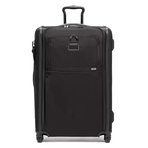 TUMI Alpha 3 Medium Trip Expandable 4-Wheeled Packing Case - Large Suitcase with Top and Side-Grab Handles - Black
