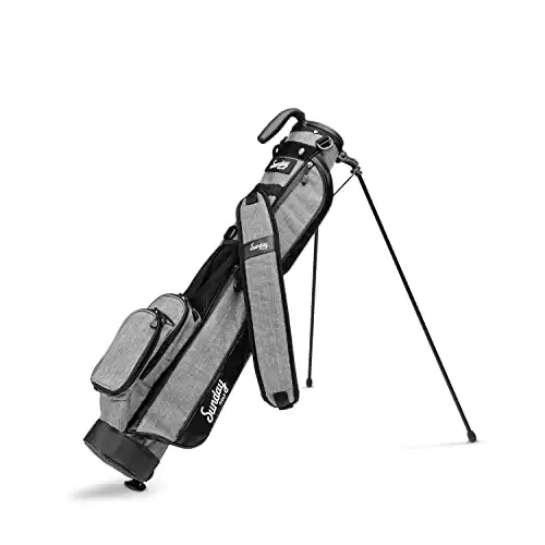 Sunday Golf Loma Bag – Holds 5 to 7 Clubs – Ultra Lightweight Sunday Carry Bag with Strap Stand – Golf Stand Bag for The Driving Range, Par 3 and Pitch n Putt Courses, 31 Inches Tall