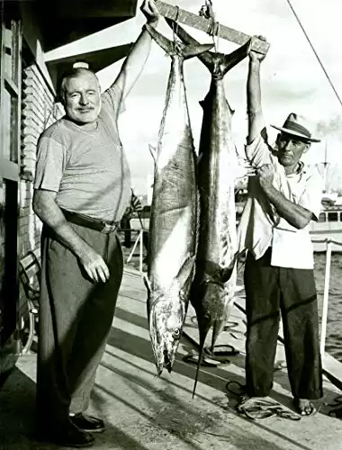 Goods Galore Ernest Hemingway Sailfish Barracuda 8.5x11 Photo Print Fishing Novelist Author
