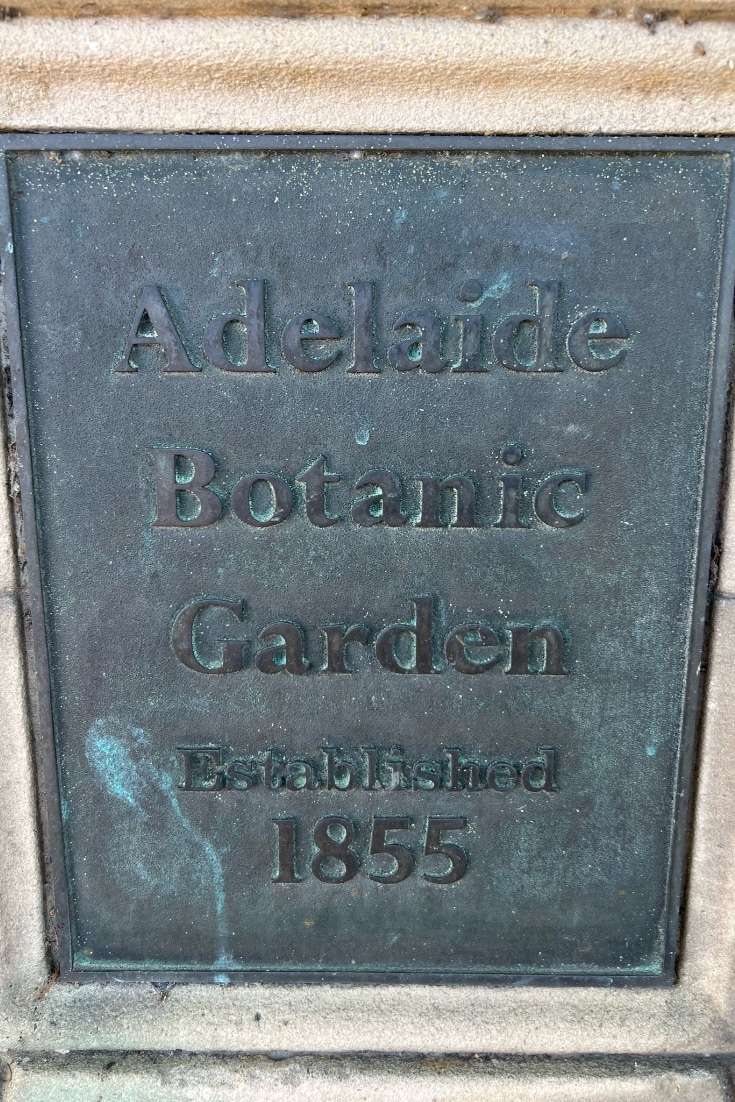 World Botanical Gardens: Adelaide Botanic Garden Sign