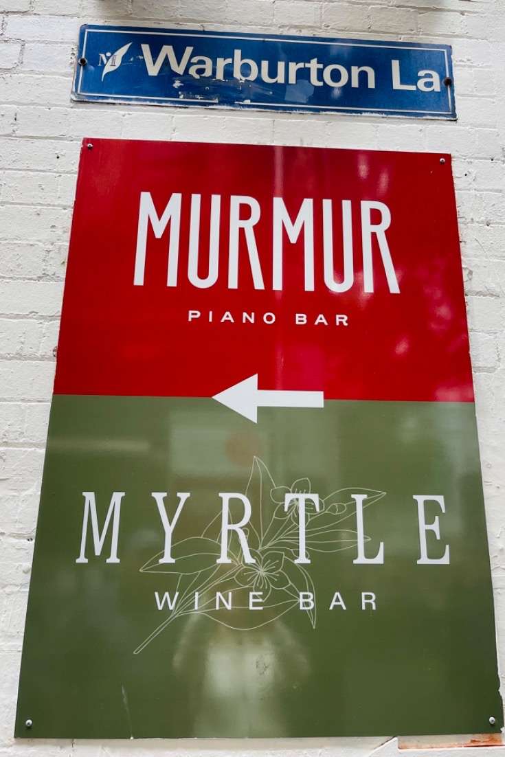 Sign to Murmur Piano bar