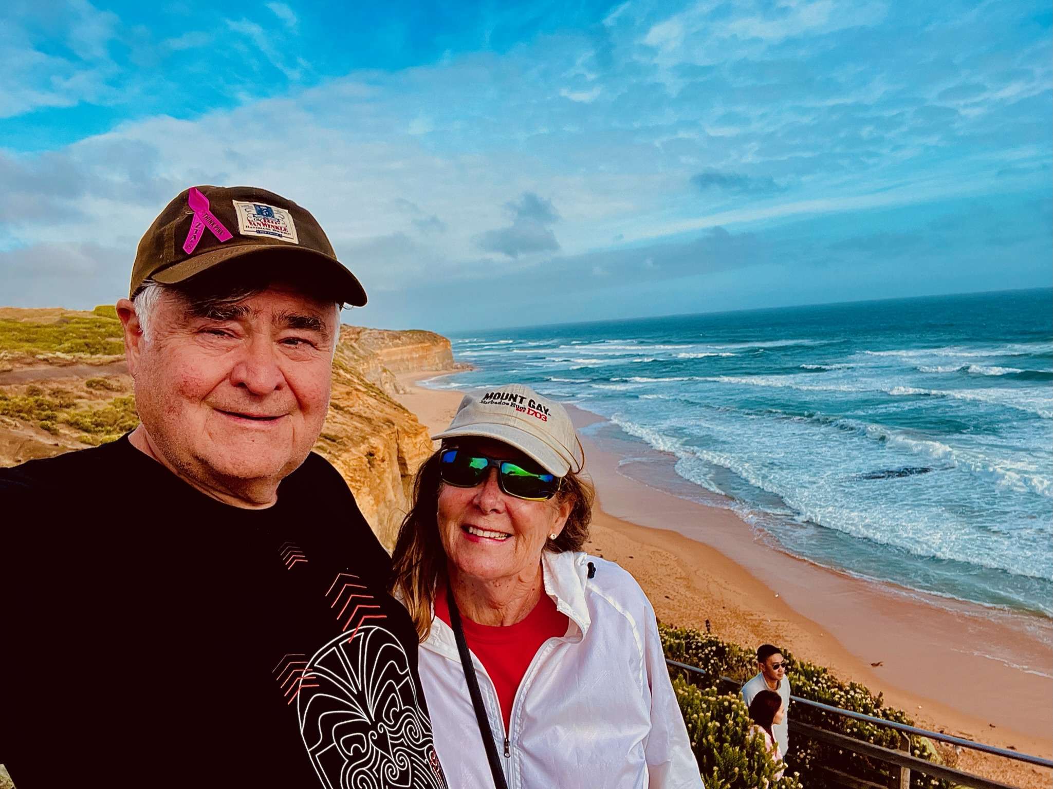 Cos and robin on the Great Ocean trail