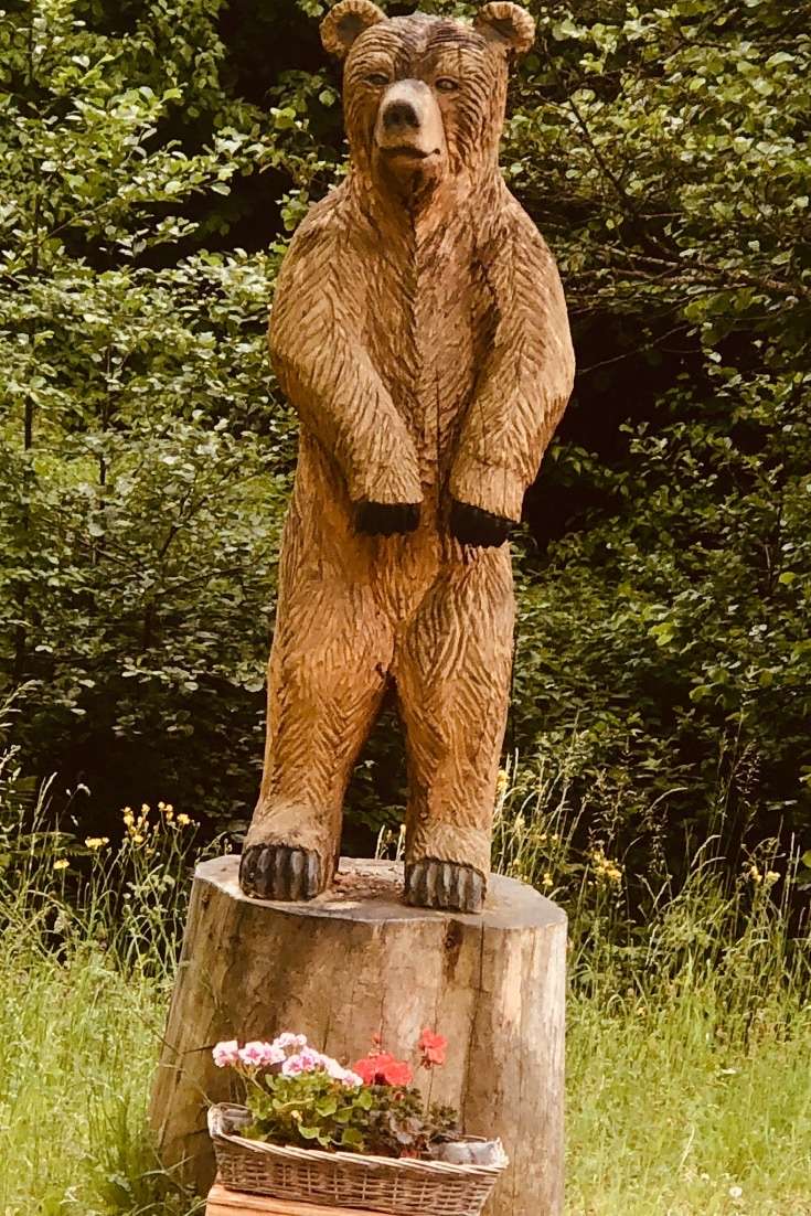 Sttaue of a Bear in the Black Forest