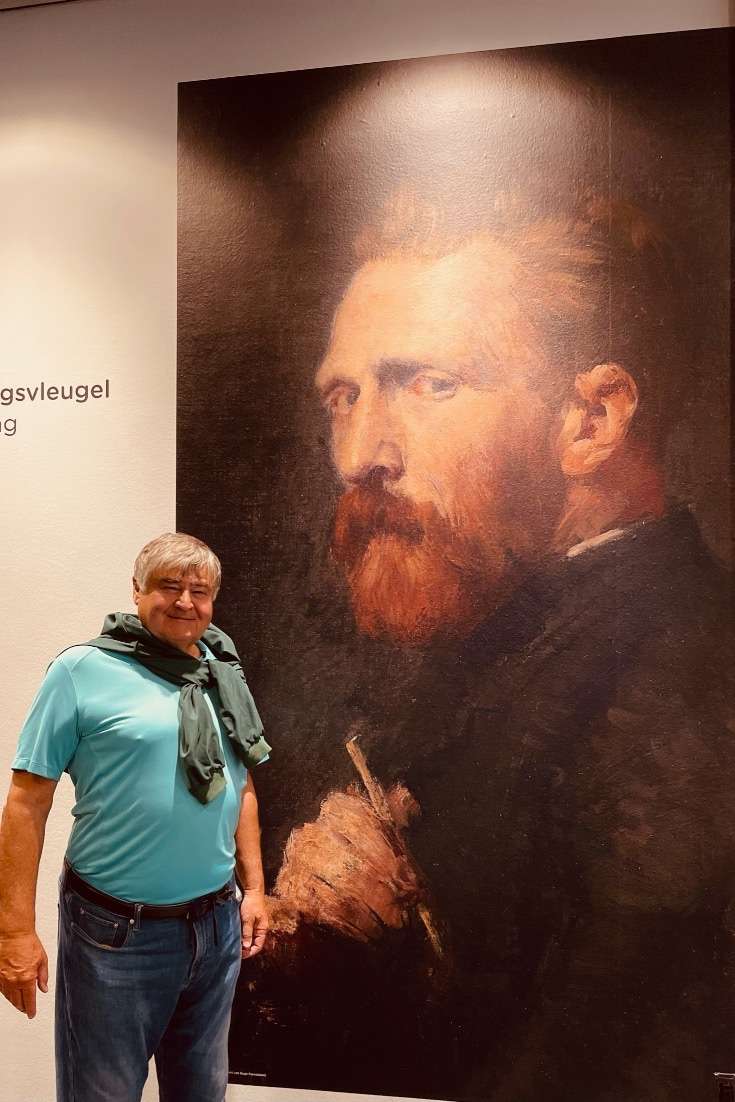 Must visit on the Amsterdam 3-day Itinerary: Cos with a Picture of Vincent Van Ggh