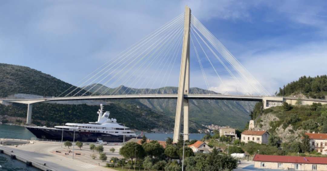 Trips to Croatia and Greece the new bridge in Croatia
