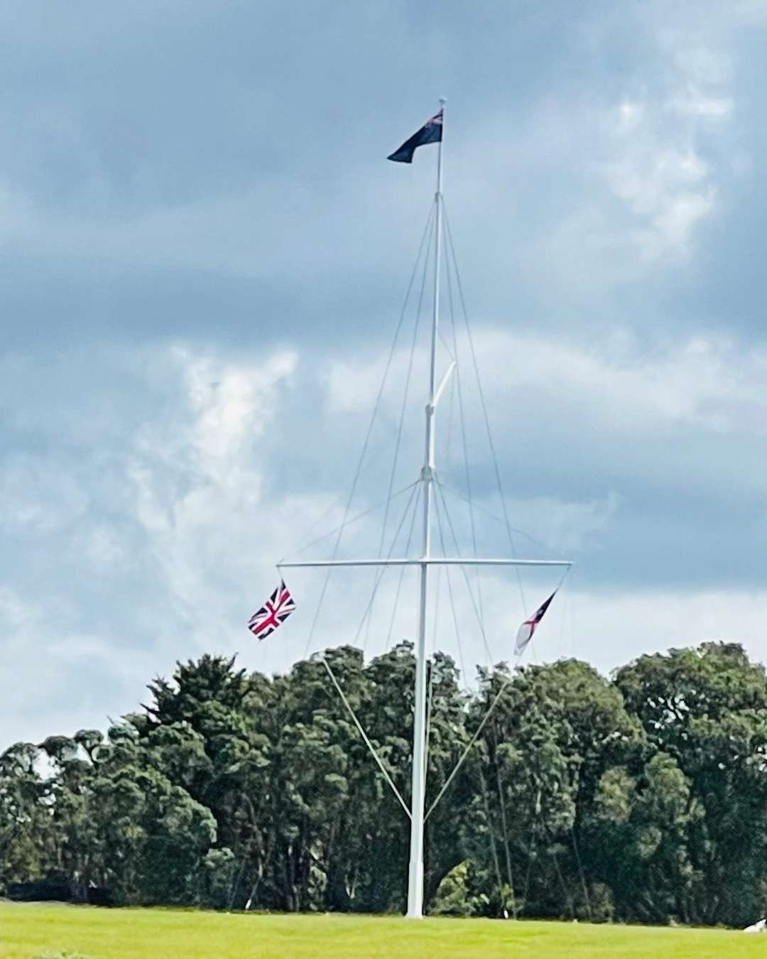 Flag pole at the Grounds at Waitangi