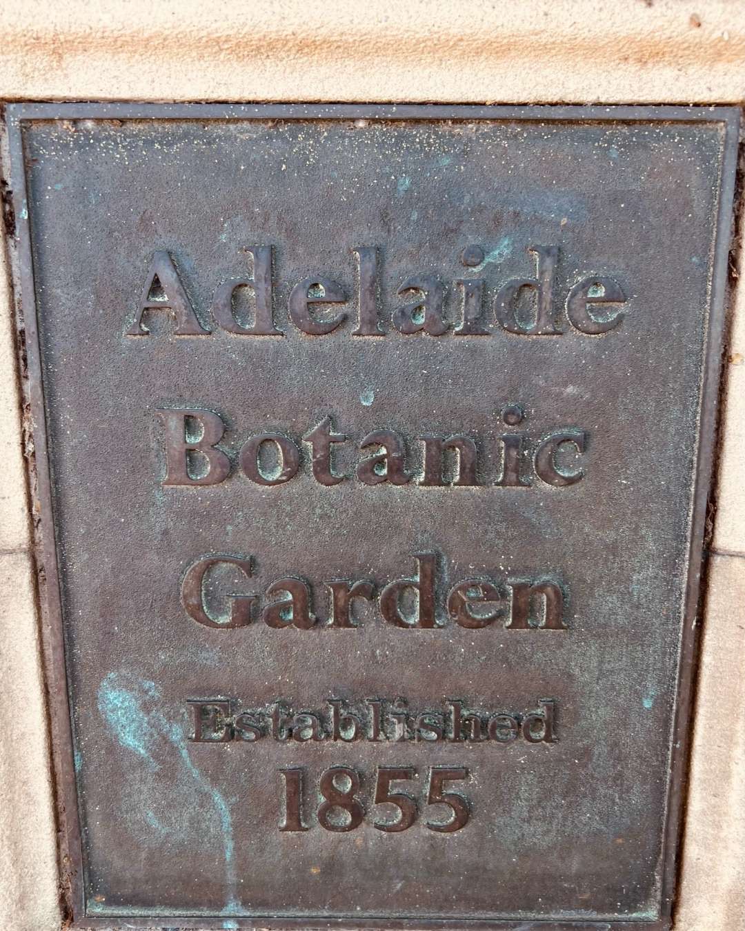 Adelaide Botanical Garden Sign