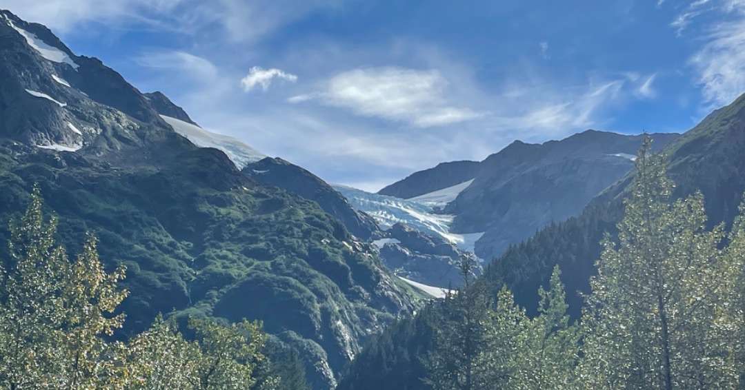 Glaciers on mountains