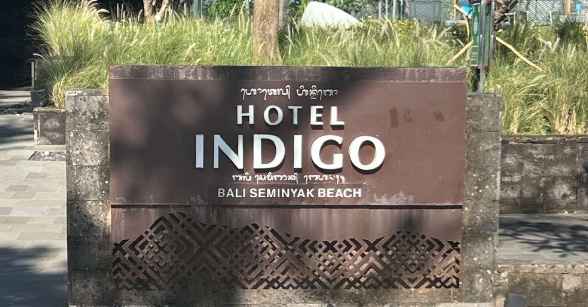 Where to stay in Bali: Hotel Indigo Sign