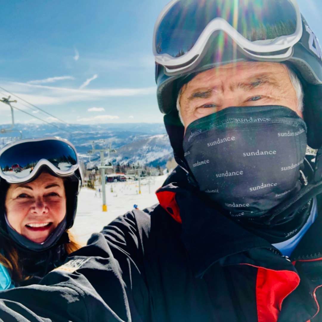 Cos and Robin Skiing