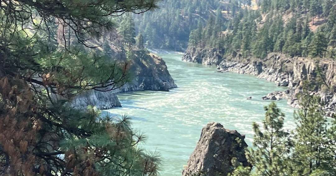 river with water curving around a bend