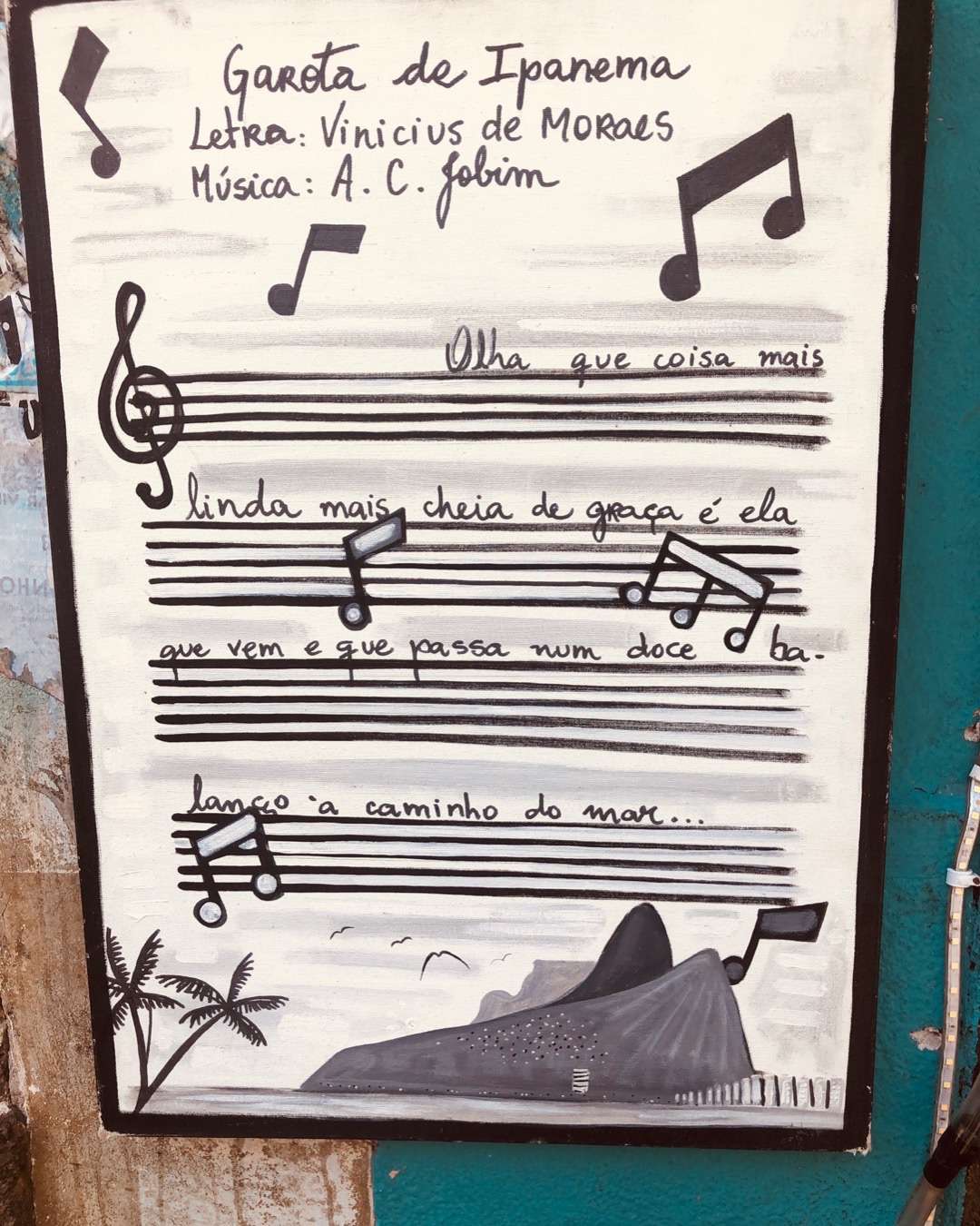 Girl from Ipanema Sheet Music Sign