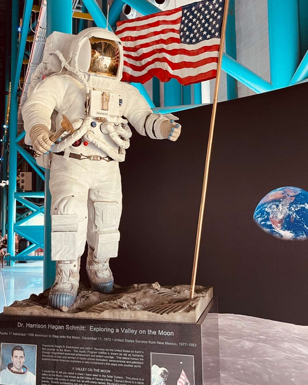 Florida Hidden Gems - Statue of Dr. Harrison Hagan Schmitt: Exploring a Valley on the Moon in Florida