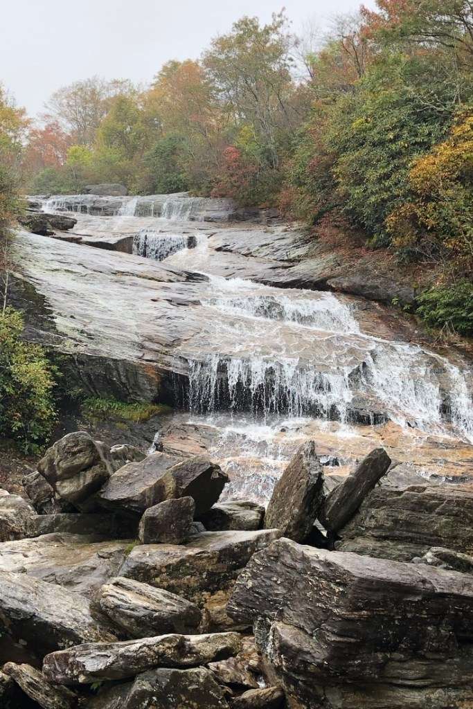 Best Road Trips in North Carolina for Couples Waterfall