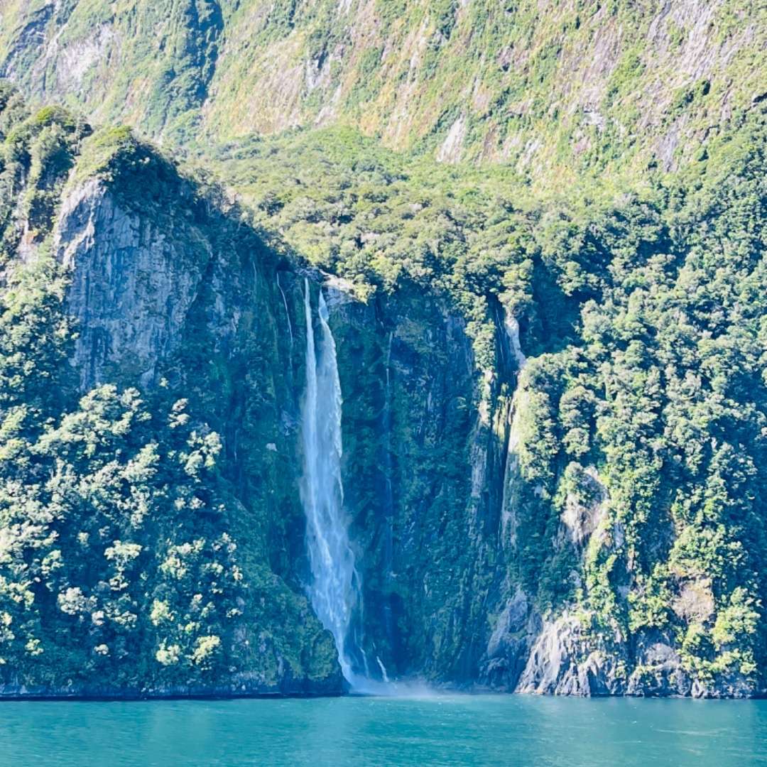 New Zealand Travel Package - Fiordland National Park Waterfall