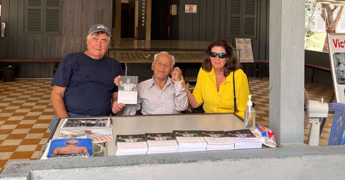 Cambodia Itinerary: cos and robin Meet with Killing fields Survivor