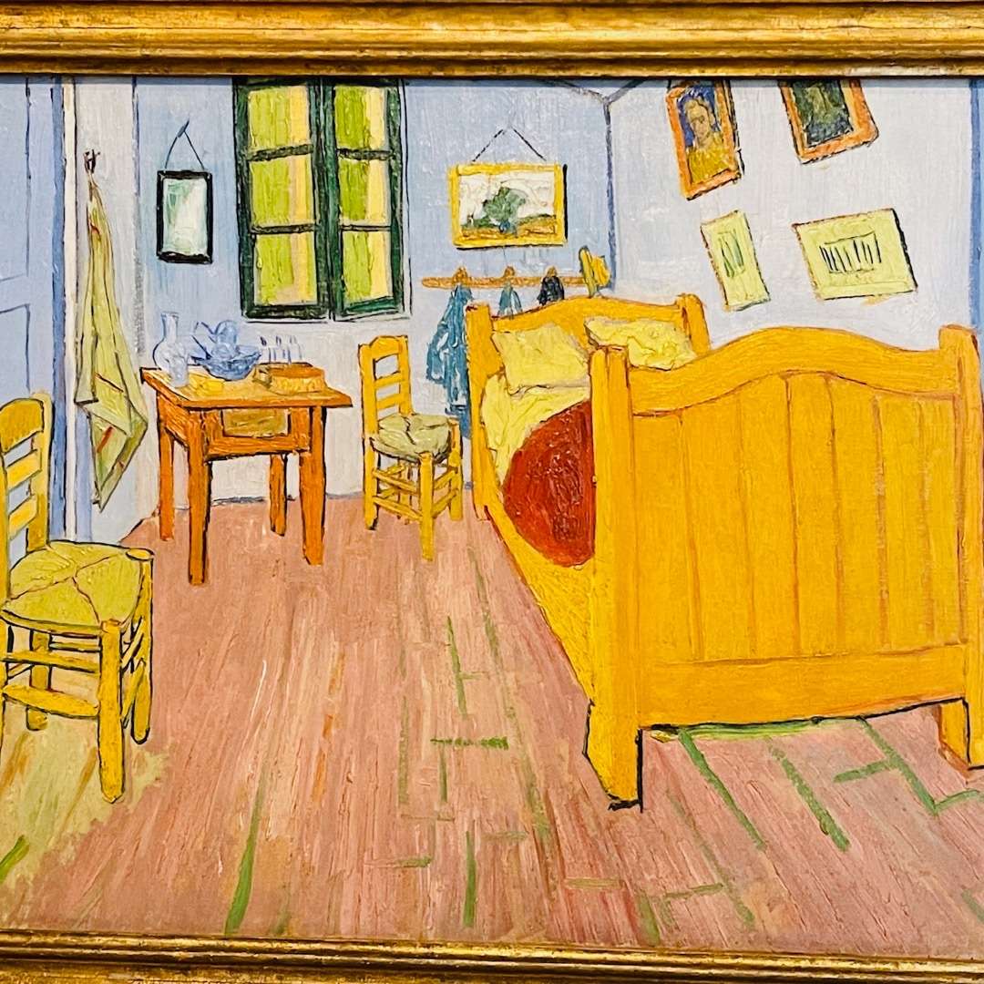 Must visit on the Amsterdam 3-day Itinerary: Famous Van Gogh Painting of his bedroom