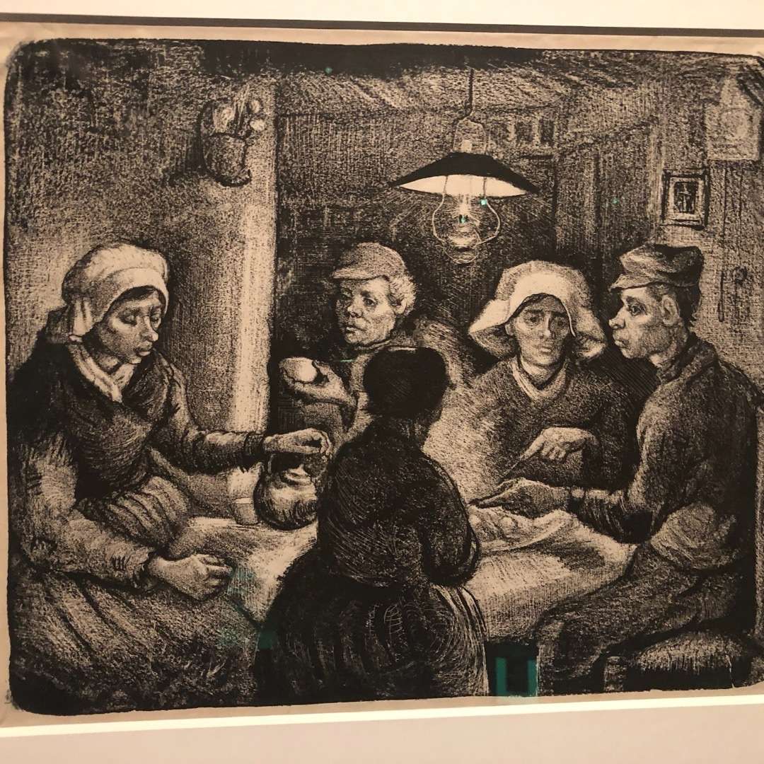 Must visit on the Amsterdam 3-day Itinerary: Famous Van Gogh Painting of Potato Eaters