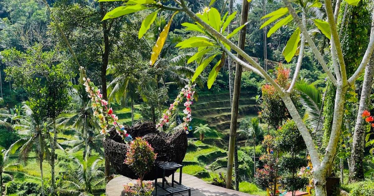 When to go to Bali: Beautiful Garden Picture in the Dry Season