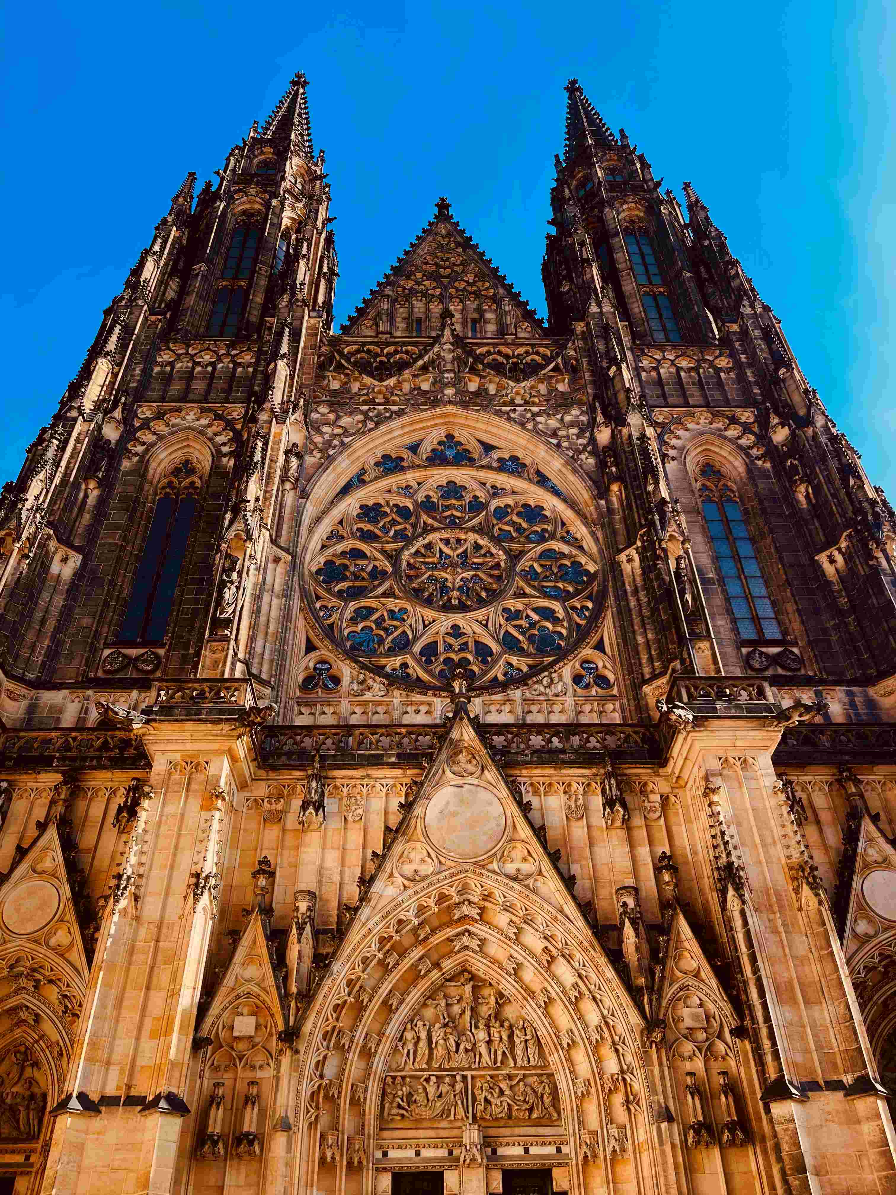 St Vitus Castle - Front View Steeples