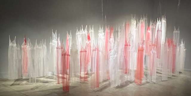 Buenos Aires Museums: Cento Cultural Recoleta: Beautiful Art Drapes