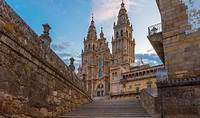 beautiful cathedrals in europe : santiago de compostelo