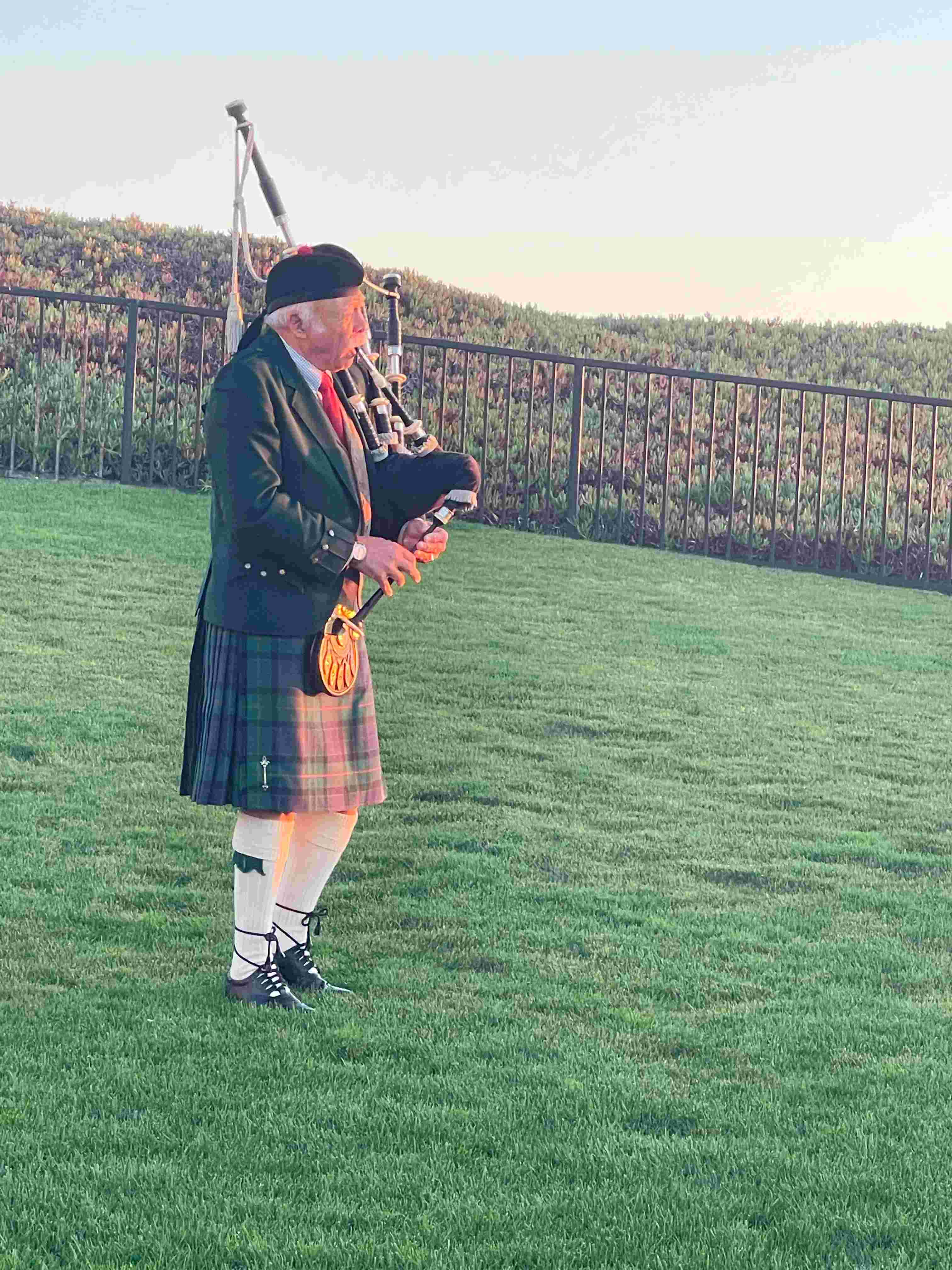 Bag Piper at Half Moon Bay on Road Trips from San Francisco