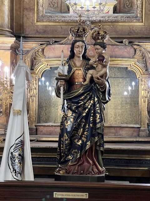 Best time to Visit Argentina Statue of Virgin and child
