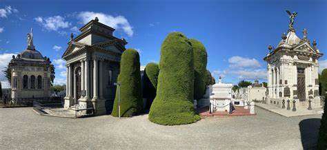 Safe Travel to Chile - Cemetery view with Trimmed Trees