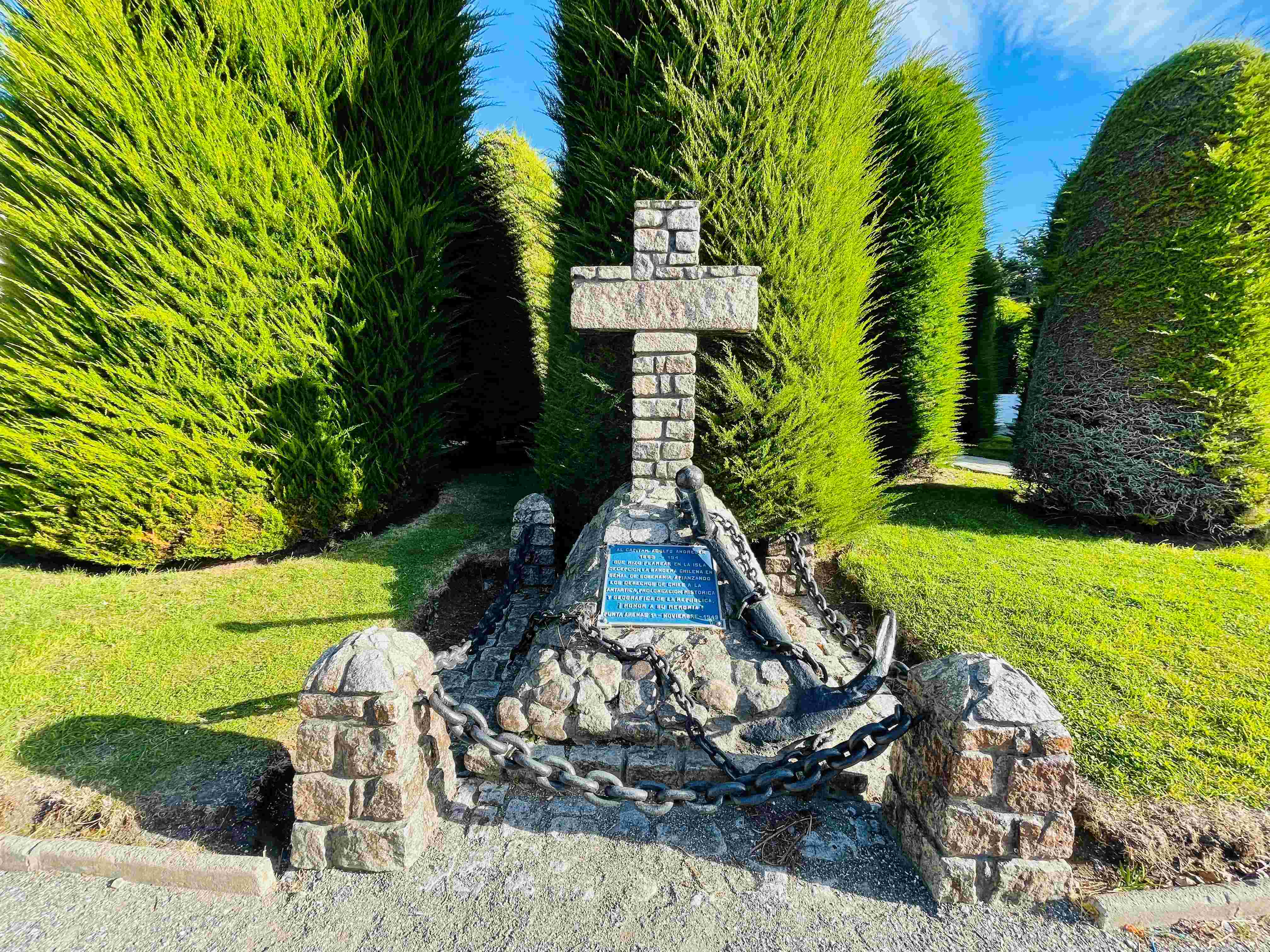 Best Time to Visit Argentina go to Chile Puenta Arenas Stone cross