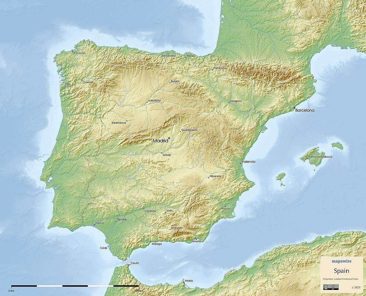 14 Day Spain and Portugal Itinerary: Map Of Iberia