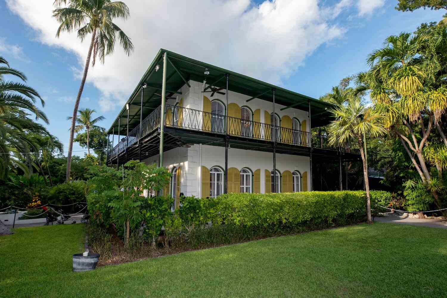 he Hemingway House showcases the history of Ernest Hemingway 's life in Key West