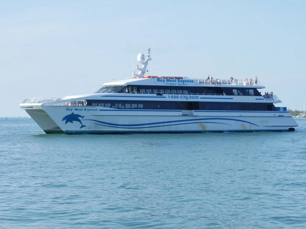 Key West Express Ferry sailing between Key West and Marco Island or Fort Myers