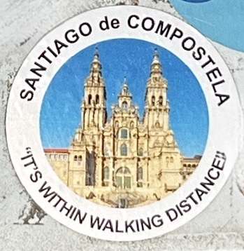 Santiago de Compostela Cathedral sticker image.