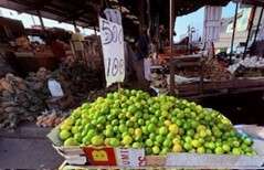 Fresh limes displayed at outdoor market stall Best Places to Visit in Sri Lanka