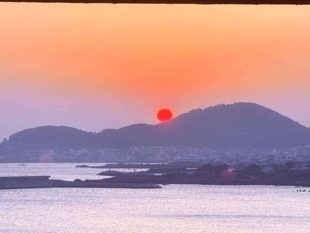 sunrise over Jeju Island, South Korea 