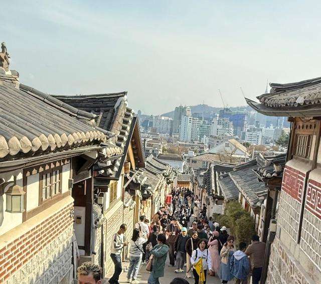 Visiting places in Seoul South Korea: view of buildings