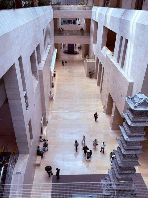 Visiting places in Seoul South Korea: inside of national museum