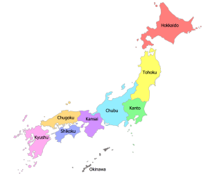 map of japan