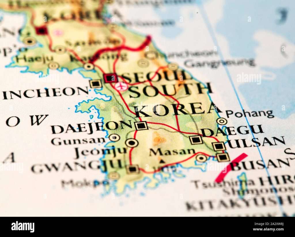 Tourist Map of Seoul South Korea