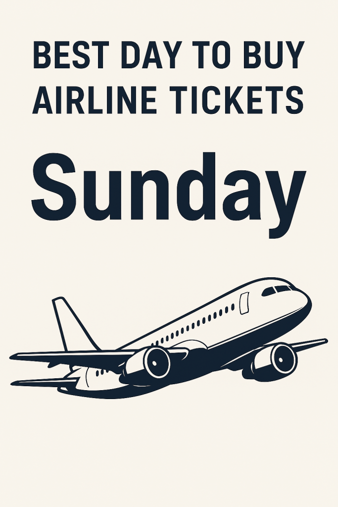 Best Day to Buy Airline Tickets: Sunday