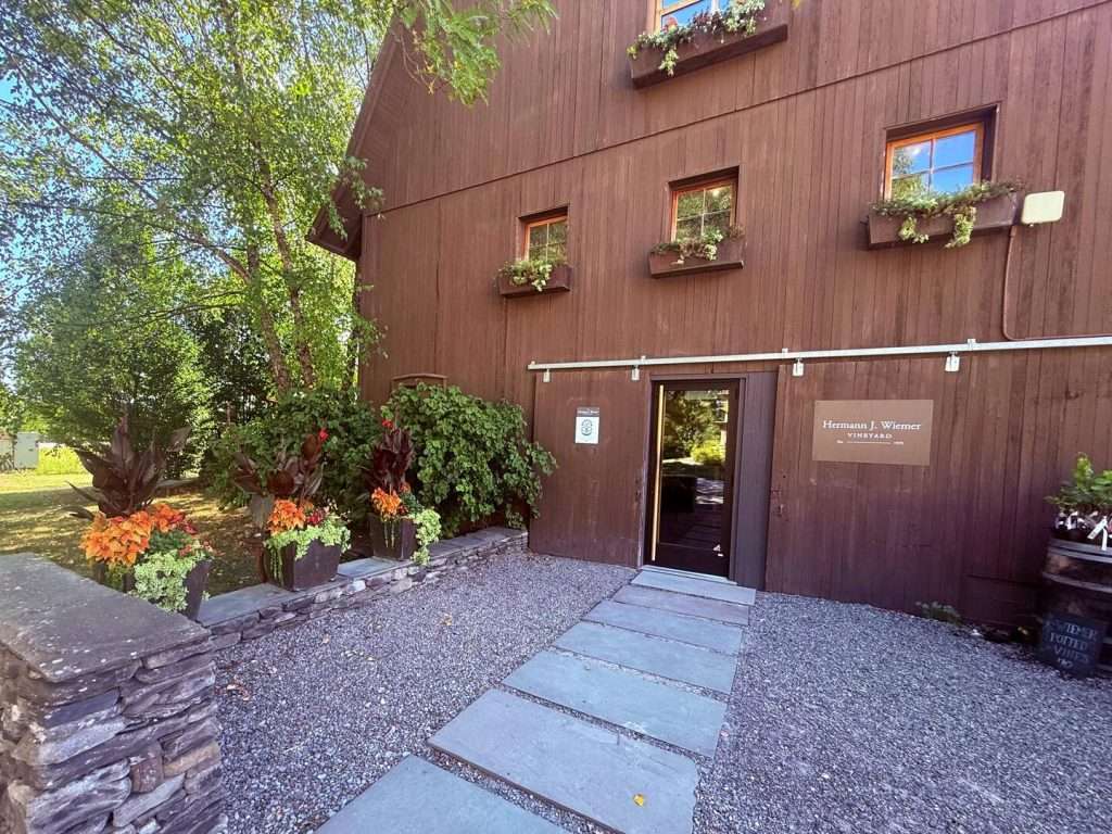 Entrance to Hermann J. Wiemer Vineyard building