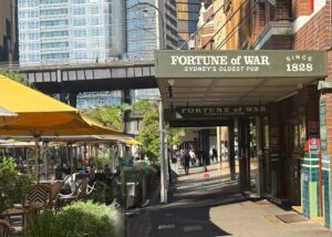 Fortune of War, oldest pub in Sydney, 1828.