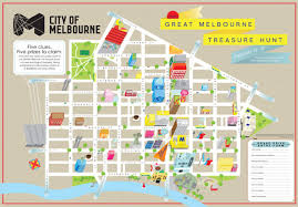 Map of Great Melbourne Treasure Hunt.