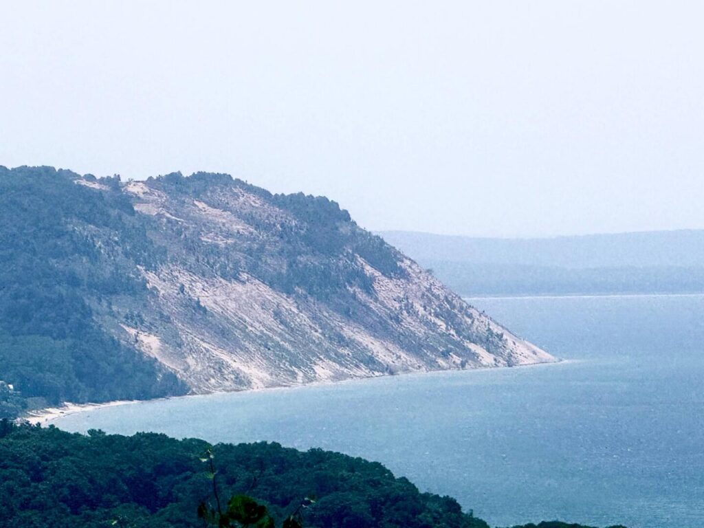 Rocky cliff overlooking the ocean view